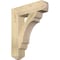 Ekena Millwork Olympic Craftsman Rough Sawn Bracket, Douglas Fir, 4"W x 18"D x 22"H BKT04X18X22OLY04RDF - alternate 1